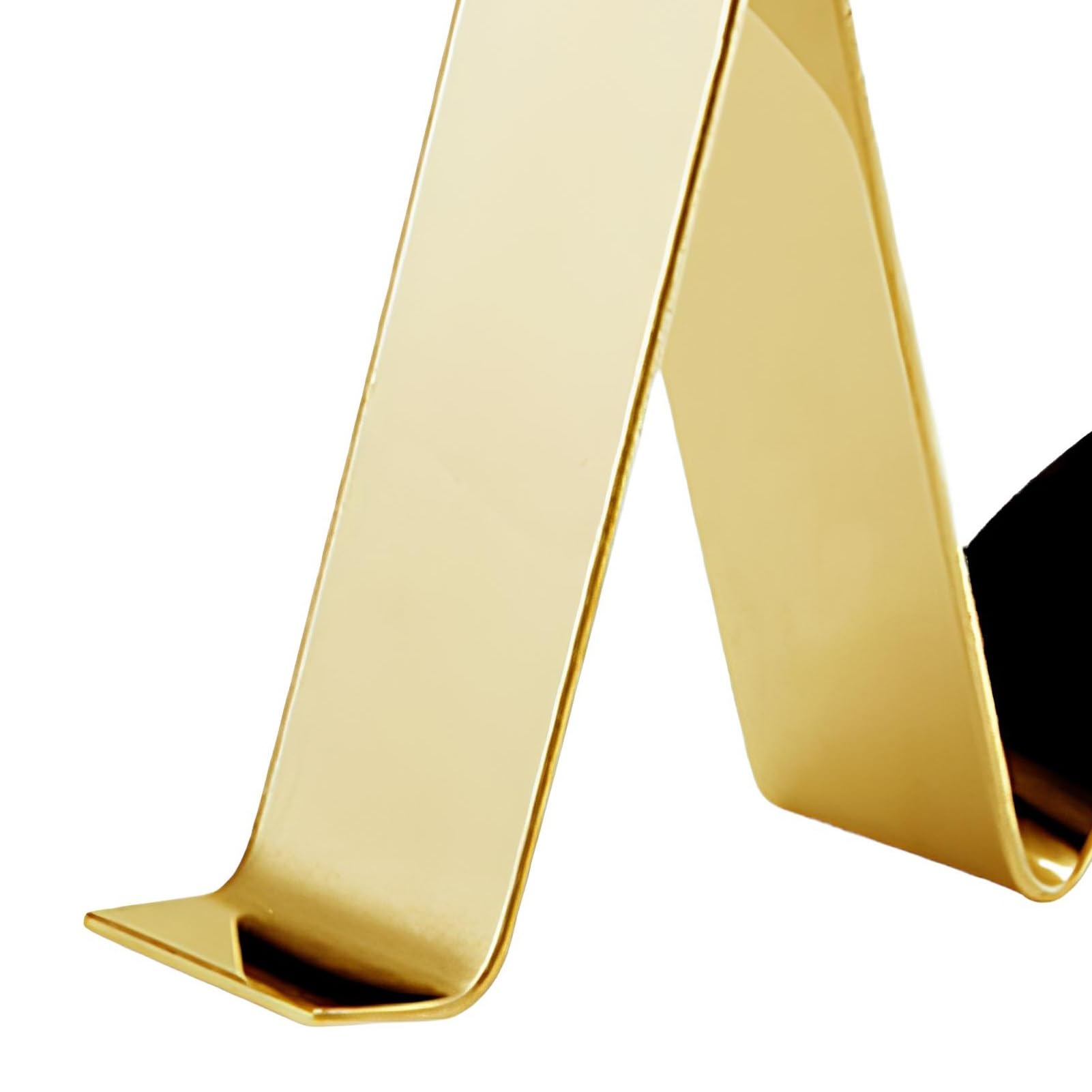 Gürtelständer Aus Edelstahl, Wellenförmiges Metall-Regal Zum Aufhängen Von Ledergürteln, Metall-Gürtelhalter Für Die Arbeitsplatte(Gold,5 Pack)
