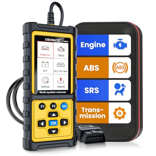OBD2 Scanner with ABS SRS Transmission, Reset Fault Lights | Chec...