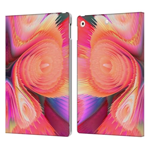 Protection iPad 10.2 anti-rayures étui cuir portefeuille fleur rose