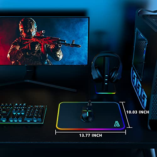 Gaming Mouse Pad Micro Texture Surface Anti-Slip Rubber Base Waterproof Mouse Pad Laptop Gaming 13.77X 10.03 X 0.19Inch #TOP5