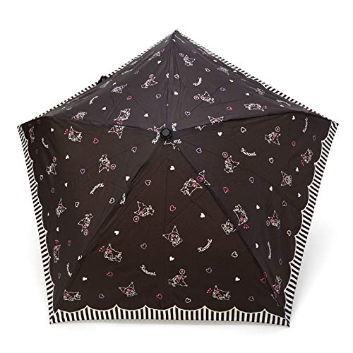 ハローキティ 軽量折りたたみ傘 雨傘 軽量傘 50cm コンパクトサイズ ブラック ミルク 手動式 レディース 女性 サンリオ sanrio