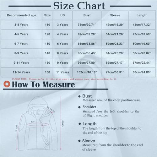 Kids Polar Fleece Jacket Fuzzy Warm Outerwear Boys Girls Soft Hooded Fall Fashion Lightweight Coat with Pockets2