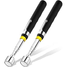 2 Pieces 10LBs Telescoping Magnetic Pickup Tool, Magnet Stick Rod Extendable 7" to 30.5" for Men, Birthday, Fathers Day, Christmas Gift