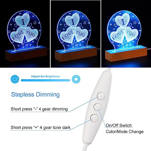 PATIKIL 4 Pcs Wooden Light Stand Base 5.9" - Image 4