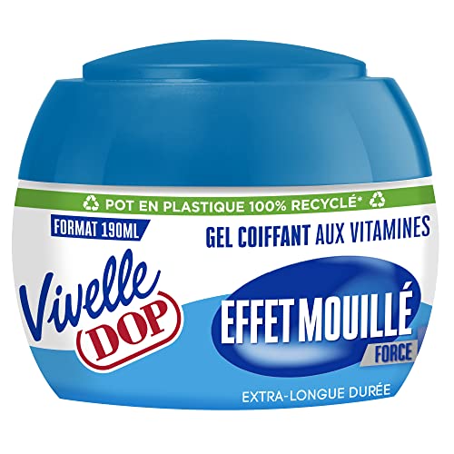 DOP Vivelle Dop Gel Coiffant Effet Mouillé Fixation Longue Durée Force 5
