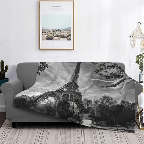 Couverture de lit legere anti transpi en microfibre Tour Eiffel - 5