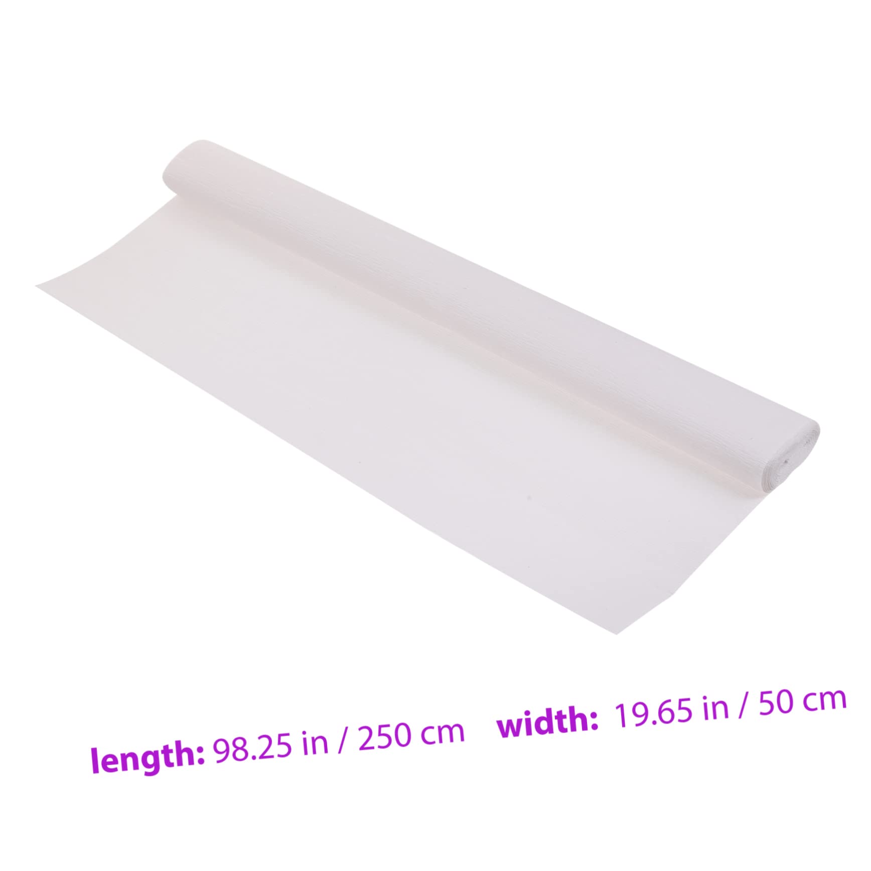 KONTONTY Crepe Paper Decor 1 Roll Italian Stretch Paper Wedding Decor Flower DIY Craft Supplies