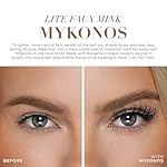 Lilly Lashes Mykonos Lite in Faux Mink, Strip Lashes, Natural Lashes, Reusable False Lashes Natural Look, Lash Strips with Luxury Silk Like Fibers, No Lash Glue Included - Image 2