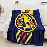Club DE Futbol America 220 GSM, Silk Touch One Ply (Supersoft Fleece) Throw Blanket 50x60