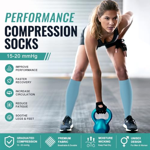 Image of 3 Pack Medical Compression Sock-Compression Sock For Women and Men Circulation -Best for Running,Nursing,Athletic Sports
