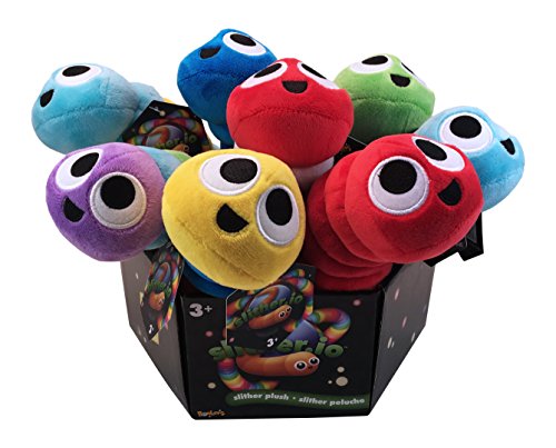 Slither.io 502 Assorted Styles Bendable Plush Toy, 8-Inch