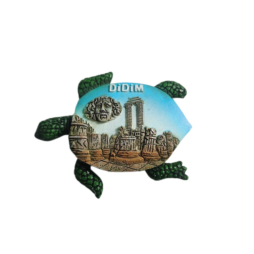 Turchia Didim 3D tartaruga frigorifero magnete souvenir regalo, resina fatta a mano Didim frigorifero magnete casa e cucina decorazione collezione