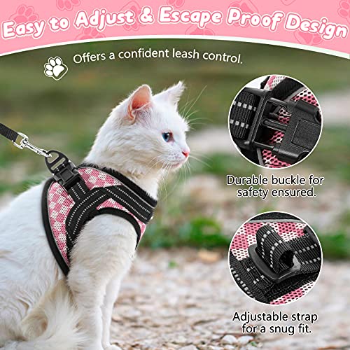 rabbitgoo Cat Harness and Leash, Escape Proof Cat Walking Harness, Adjustable Soft Mesh Kitty Vest Harness for Cats… - Image 5