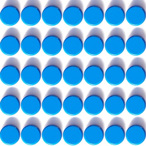ZDZBLX Fridge Magnets 40 Pack, Strong Small Whiteboard Magnets Heavy Duty, Mini Round Magnets for Crafts Fridge, Notice Board