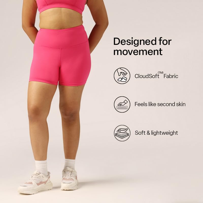 Image of BlissClub Ultimate Shorties Lite | Gym Shorts for Women Workout, Sports Shorts, Swim Shorts and Shapewear for Tummy | High Waist and Back Pocket