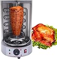 Electric Shawarma Machine Commercial Vertical Rotisserie Rotating Barbecue Oven Shawarma Grill Machine, 110V Electric Automatic Stainless SteelRotating Machine with Temperature Adjustable 50-300?