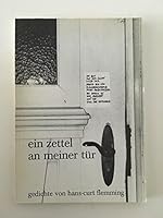Ein Zettel an meiner Tür: Gedichte von Hans-Curt Flemming 3980056414 Book Cover