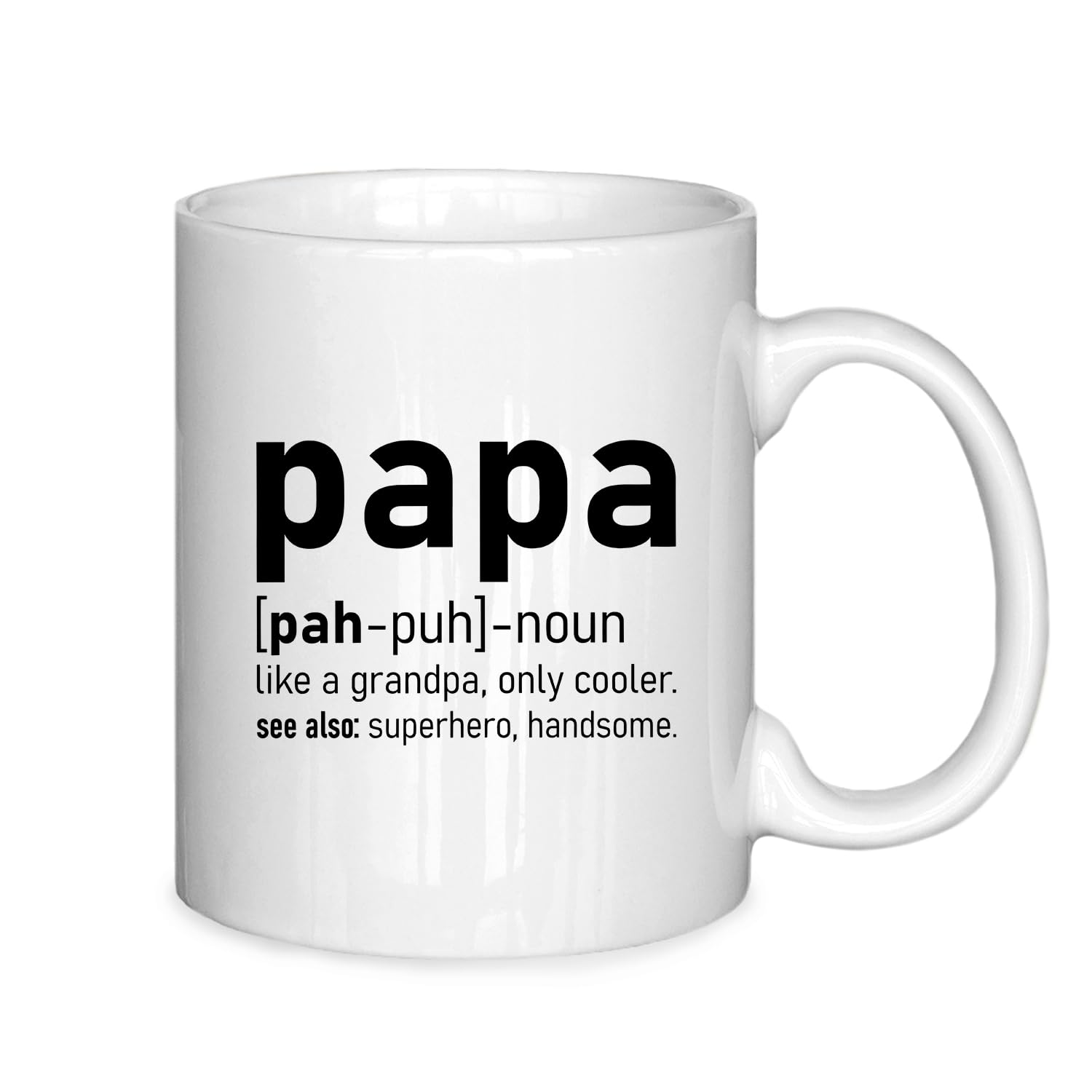 ignytiger Best Grandpa Papa Gifts from Grandkids for Christmas,Best Gifts for Grandpa Papa Coffee Mug,Ceramic Coffee Mug 11 oz