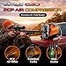 GOYOJO AC-2 PCP Air Compressor, 4500Psi/30Mpa Portable Oil-Free Pump for PCP Airguns & HPA Paintball Tanks, Dual Power 12V DC & 110V/220V AC with Converter, Safety Pressure Relief Valve