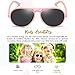 LEICO FASHION Toddler Baby Infant Polarized Aviator Sunglasses for Boys Girls Kids Age 0-4 - Shatterproof Rubberized Frame