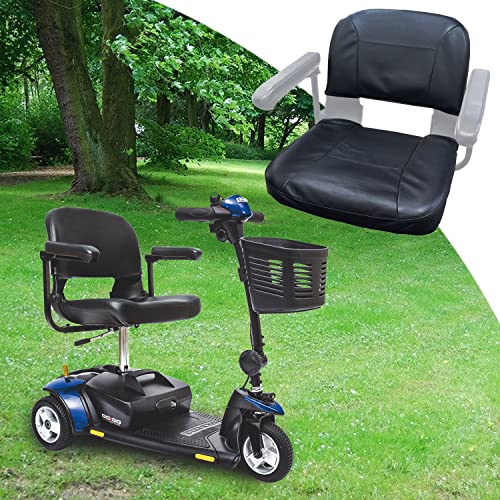 Alveytech Black Seat Cover Set - Fits The Go-Go Elite Traveller, Lr, Plus Hd, Es, Go-Chair, Ultra X, Pride Revo And Sonic Mobility Scooters, 3 & 4 Wheel Folding Electric Scooter Wheelchair Covers #TOP5
