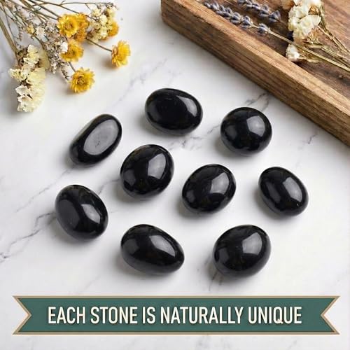 Image of Hand-Selected Obsidian Stone, Large 1.2 in Polished Crystal, Gift Box