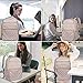 VANKEAN 15.6 Inch Laptop Backpack for Women Work Bag Fashion with USB Port, Waterproof Stylish Travel Bags Casual Daypacks for College, Business, Light Dusty Pink