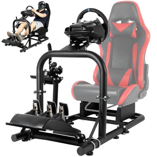 Dardoo G920 Gaming Simulator Cockpit Compatible with Logitech G27 G29 G923, Fanatec, Thrustmaster T300RS,TXRW Base for PS4,Xbox PC, Wheel Stand Without Wheel, Pedal, Handbrake and Seat