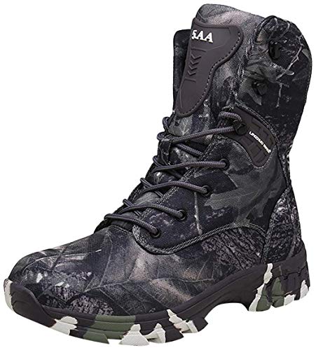 YUHAI Taktische Stiefel Herren - Military Camouflage Wanderschuhe Rutschfest