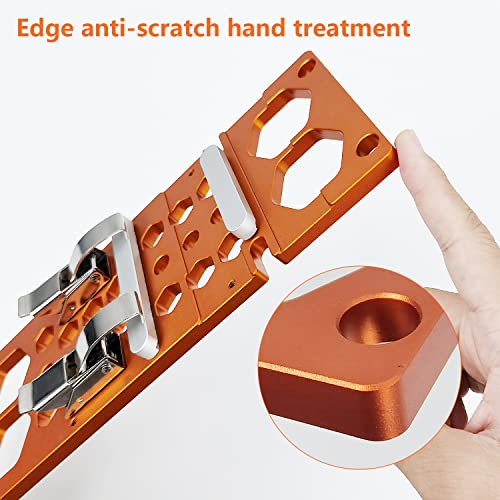 Right Angle Circular Saw Guide Rail, 340Mm Track Saw Guide Rail, 90° Woodworking Circular Saw Guide, Rail Right Angle Fixing Plate For Festools Amd Makita, Orange #TOP3