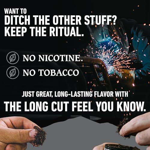Image of Smokey Mountain Herbal Long Cut - Classic - 10 Can Box - Tobacco Free and Nicotine Free Snuff