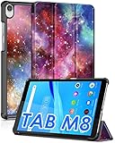 DETUOSI Slim Case for Lenovo Tab M8 HD 2019 TB-8505F, Smart Tab M8 TB-8505FS, Tab M8 HD LTE 3rd Gen 2021 TB-8506F, Tab M8 FHD 2020 TB-8705F, Tri-fold Magnetic Stand/Closure Protective Leather Cover
