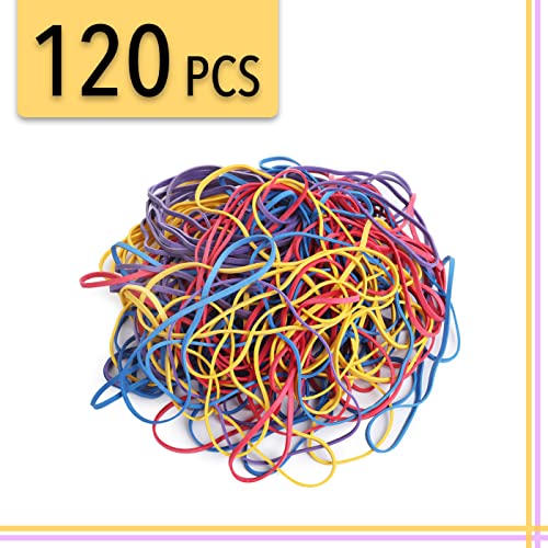 Mr. Pen- Large Assorted Color Rubber Bands, 120 Pack, Giant Elastics for Office2