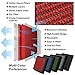 Auto Dynasty High Flow Engine Air Panel Filter Drop-in Reusable & Washable Compatible with Toyota Corolla Matrix TC 86 Scion FR-S Subaru BRZ 2003-2017 17801-0D020 CA9482 (Red)