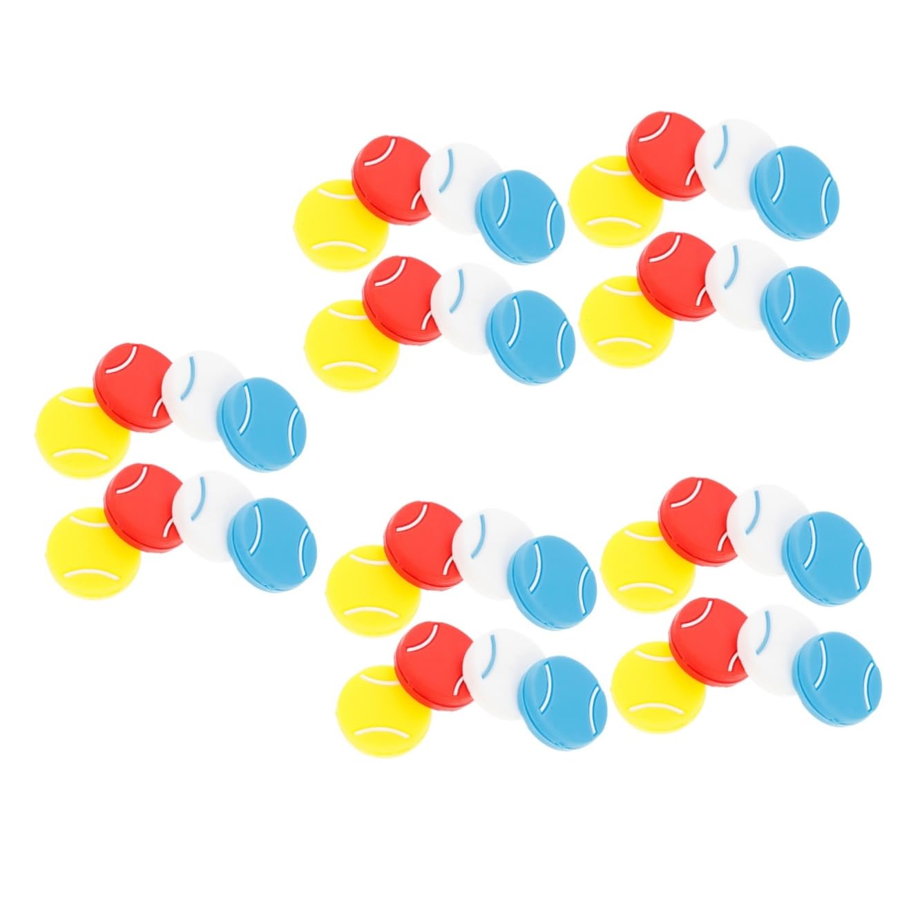 ibasenice Amortiguador De Vibraciones De Raquetas De Tenis De Colores Y Eficaz Absorción De Compatible Raquetas