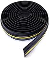 Peiyu EPDM Universal Garage Door Bottom Threshold Seal Strip,Weatherproof Rubber DIY Weather Stripping Replacement(20Ft, Black)
