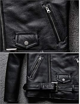 Amazon | CHEJI ライダース ジャケットメンズ 本革 羊革·牛革 ラム革