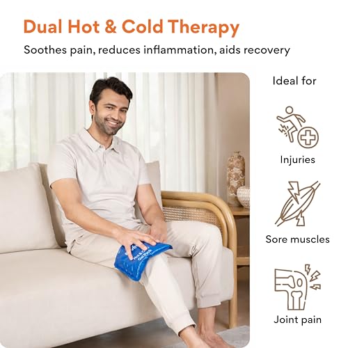 Image of FOVERA Reusable Hot & Cold Pack for Muscle Pain Relief & Injury | Ideal for Back, Shoulder & Hip | Long-Lasting Hot & Cold Therapy (Large - 7 x 13 Inch, Without Cover)