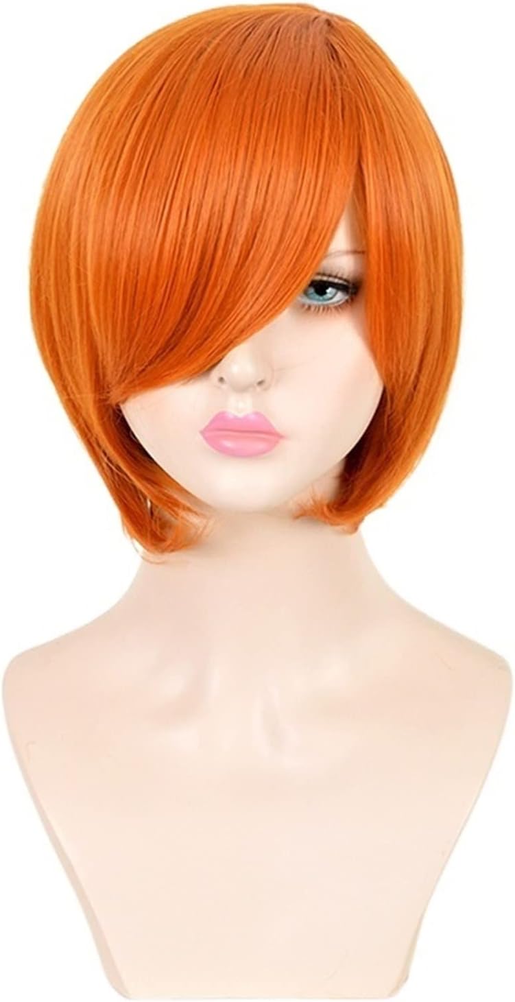 VELOMY Wigs for Women Wig Female Orange Wig Female Wig