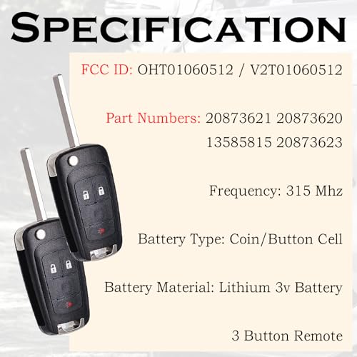 image for SUPALAND Remote Key Fob Replacement Fits for GMC Terrain 2010-2020 202