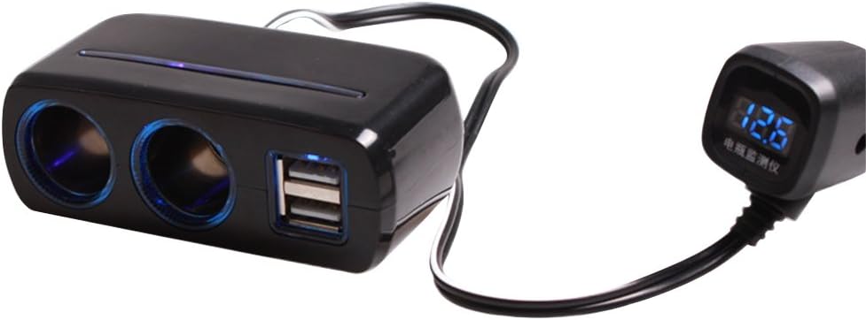 Hommy シガーソケット Usb車載充電器 2連usbポート 12v 24v車対応 カーアクセサリ