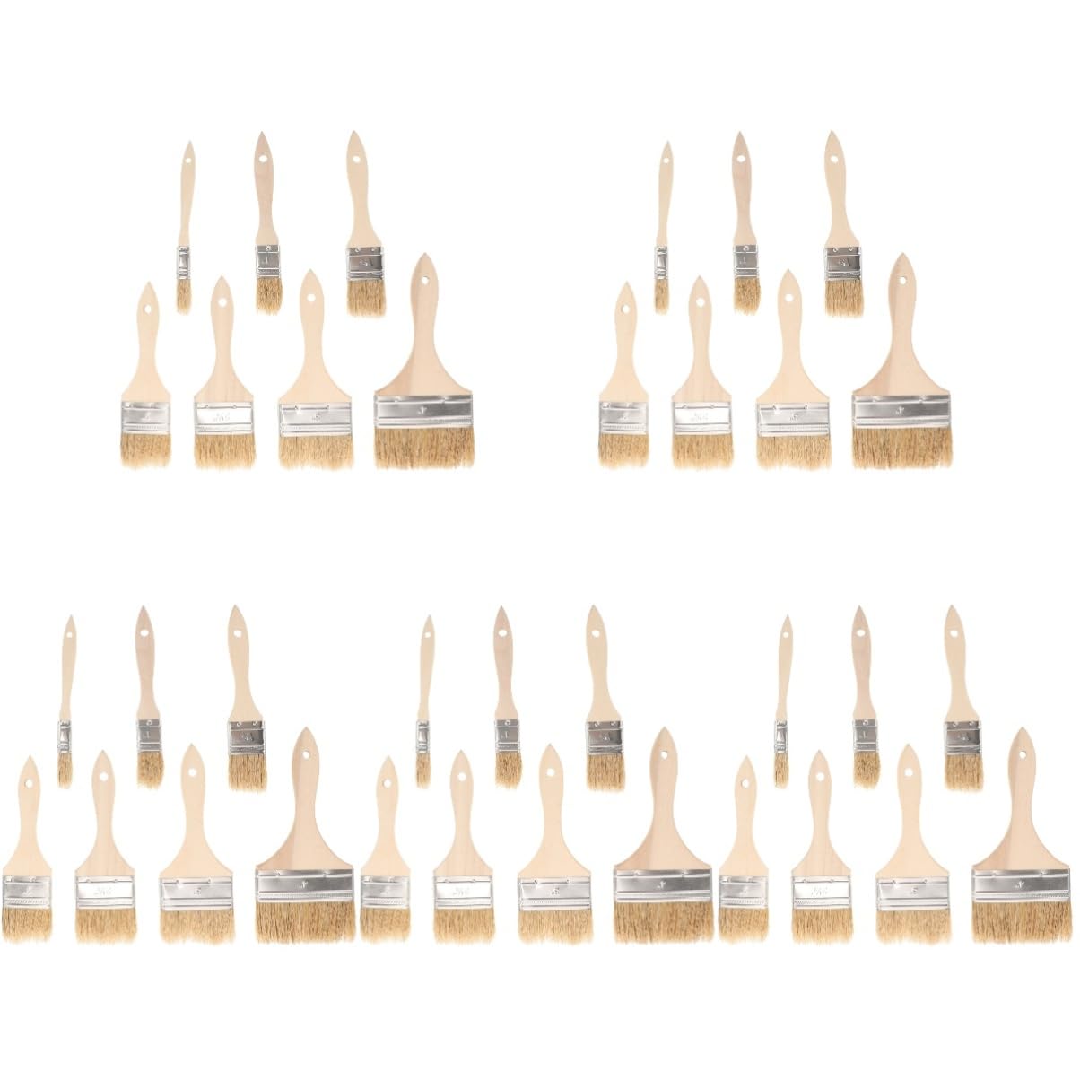 Uonlytech 35piezas Pinceles De Pintura Acuarela y Acrílica De Mangos De para Artistas y Aficionados Pinceles De Pelo Natural para Aplicaciones Precisos Pintura Al Óleo y Acuarela