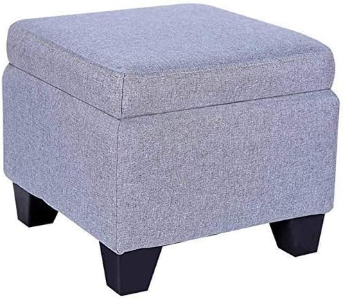 Repose-Pieds Ottoman pour Ranger le Désordre du Salon Pouf en Lin