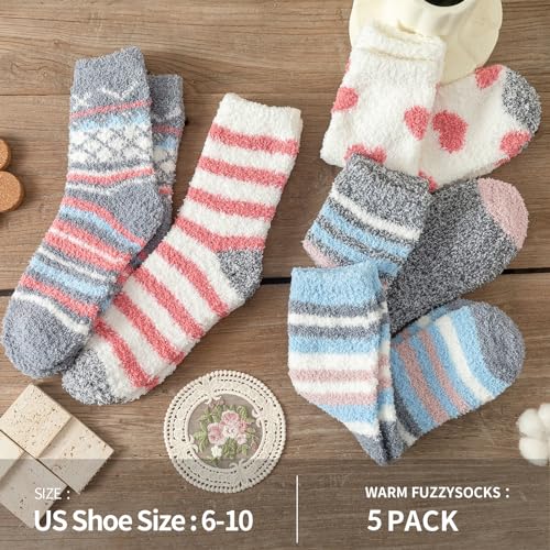Fuzzy Socks for Women - Fluffy Cozy Slipper Socks, Winter Womens Valentines Day Gifts for Her2