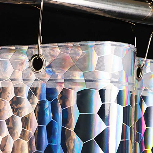 Eforcurtain 007 48Inch Width Colorful 3D Water Cube Shower Curtain Liner thumb #4