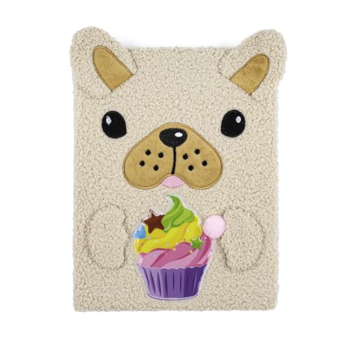 VOTUM Fuzzy Sketch Book - Personalisiertes Künstler-Skizzenbuch - Skizzieren, Zeichnen und Kreatives Kritzeln - Notizbuch und Skizzenbuch zum Zeichnen und Tagebuch (Hund)