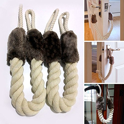 Preisvergleich Produktbild Anti Crash Flugblätter Tür Griffe Seil, Kantenschutz Pet Zähne Bildschirmschutzfolien Dekorative Guard Deko Türstopper Baumwolle Bindekordeln Free Size siehe abbildung