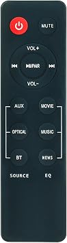 Soundbar Replace Remote Control Compatible with Nakamichi BF21 Sound Bar