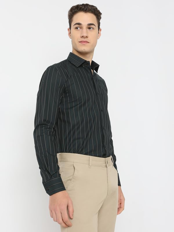 Image of Men's Striped Cotton Formal Shirt