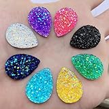 High Water Drop Shape Crystal Ore 2 Hole Sew Rhinestones Flat Back Crystals For Wedding Decorate 15Pcs 18 * 25Mm - E5670 - (Color: E56A)